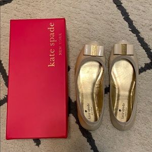Kate Spade Cream Flats Size 8